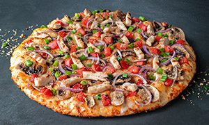 Large Chicken and Garlic Gourmet pizza
