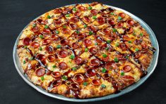 Large Dr Pepper BBQ Pizza — Round Table Pizza Union City